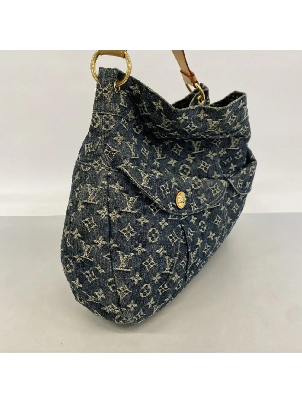 Louis Vuitton Shoulder Bag Monogram Denim Daily GM Blue